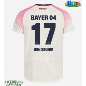 Bayer Leverkusen Eliesse Ben Seghir #17 Bortatröja 2025-26 Kortärmad